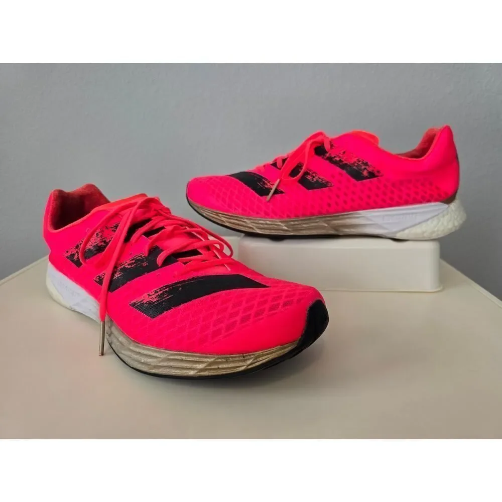 Adidas Adizero Women’s US 9.5 Pink Coral Running Shoes Athleisure Performance